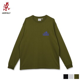 Gramicci グラミチ Tシャツ 長袖 ロンT カットソー クライミング ギア メンズ プリント 綿100% CLIMBING GEAR LS TEE ブラック ホワイト グリーン 黒 白 G3FU-T073
