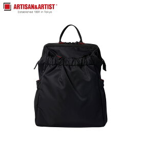 【クーポンで最大1000円OFF！5/1 10:59まで】 アルティザン&アーティスト ARTISAN&ARTIST リュック バッグ バックパック レディース CLASP STANDARD ブラック 黒 KG2-704 母の日