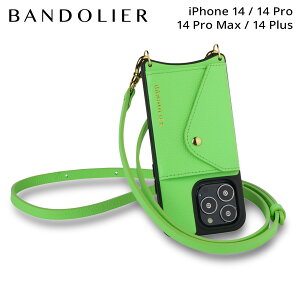 BANDOLIER �o���h�����[ �X�}�z�V�����_�[ �X�}�z�P�[�X iPhone 14 14Pro iPhone 14 Pro Max iPhone 14 Plus �A�C�t�H�� �����Y ���f�B�[�X DONNA SIDE SLOT NEON GREEN �l�I���O���[�� 14DON