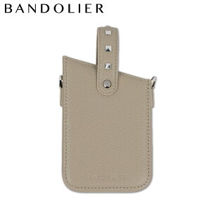 yő1000~OFFN[|s 12/2 11:59܂ŁIz BANDOLIER oh[ X}zP[X X}zV_[ g V_[ ACtH G} tH|[` fB[X Y EMMA PHONE POUCH GREIGE x
