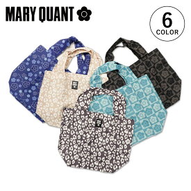 【クーポンで最大1000円OFF！4/19 10:59まで】 MARY QUANT マリークヮント エコバッグ 折りたたみ レジバッグ トート ショッピング レディース 小さめ コンパクト レジカゴ ECO BAG ブラック ネイビー ベージュ ブルー 黒 192014 【 ネコポス可 】 母の日