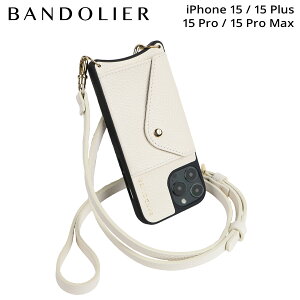 BANDOLIER �o���h�����[ iPhone15 15Pro iPhone 15 Pro Max iPhone 15 Plus �X�}�z�P�[�X �X�}�z�V�����_�[ �g�� �A�C�t�H�� �����Y ���f�B�[�X DONNA SIDE SLOT WHITE �z���C�g �� 14DON