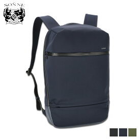 ゾンネ SONNE リュック バッグ バックパック メンズ 15L 大容量 撥水 BAG PACK ブラック ネイビー カーキ 黒 SOSL001