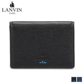 ランバンオンブルー LANVIN en Bleu パスケース カードケース ID 定期入れ メンズ レディース 本革 PASS CASE ブラック ネイビー 黒 522607