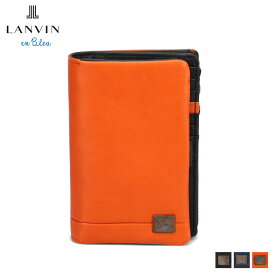 【クーポンで最大1000円OFF！5/1 10:59まで】 ランバンオンブルー LANVIN en Bleu 財布 長財布 ウォレット メンズ レディース 本革 L字ファスナー LONG WALLET ブラック ネイビー オレンジ 黒 536604