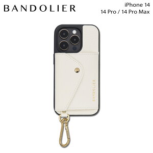 yő1000~OFFN[|s 10/31 9:59܂ŁIz BANDOLIER oh[ X}zP[X iPhone 14 14Pro iPhone 14 Pro Max ACtH L[z_[ L[O Y fB[X RYDER CARABINER IVORY zC