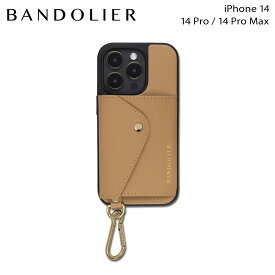 BANDOLIER バンドリヤー iPhone 14 14Pro iPhone 14 Pro Max スマホケース 携帯 アイフォン キーホルダー キーリング メンズ レディース RYDER CARABINER TAN ブラウン 14RYD