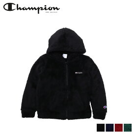 チャンピオン Champion ジャケット フリースジャケット ジップアップ アウター フーデッド 男の子 女の子 ボア ZIP HOODED JACKET ブラック ネイビー バーガンディー グリーン 黒 CK-Y601