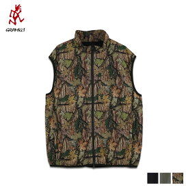 Gramicci グラミチ ベスト アウター ソフトシェル EQT パディング メンズ 薄い ナイロン SOFTSHELL EQT VEST ブラック グレー カモ 黒 迷彩 G3FM-J036