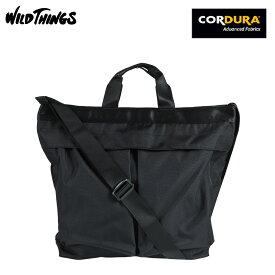 WILD THINGS ワイルドシングス ショルダーバッグ ヘルメットバッグ トート メンズ レディース 18L POLY CORDURA HELMET TOTE ブラック 黒 WT3803406