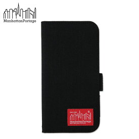 マンハッタンポーテージ Manhattan Portage iPhone15 iPhone14 ケース 手帳型 スマホケース 携帯 アイフォン メンズ レディース CORDURA NYLON Book Type Case ブラック 黒 iP15-CD-BOOK 【 ネコポス可 】