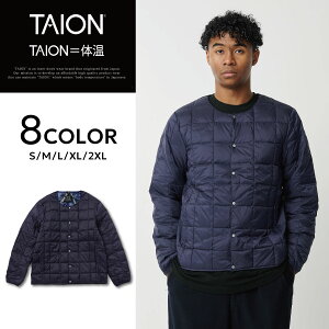 �y�ő�1000�~OFF�N�[�|�����s�� 6/11 11:59�܂ŁI�z TAION �^�C�I�� �C���i�[�_�E�� �W���P�b�g �A�E�^�[ �����Y �x�[�V�b�N �N���[�l�b�N�{�^�� �h�� CREW NECK BUTTON DOWN JACKET 104