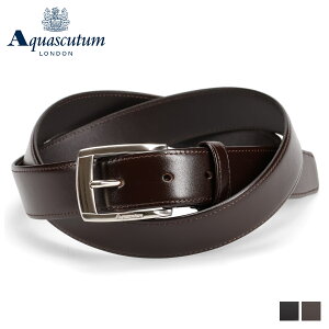 �A�N�A�X�L���[�^�� AQUASCUTUM �x���g ���U�[�x���g �����Y �{�v ���{�� LEATHER BELT �u���b�N �_�[�N �u���E�� �� AQ-4100119