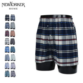 ニューヨーカーホーム NEWYORKER HOME トランクス 下着 インナー アンダーウェア パンツ メンズ 前開き M-L メンズ下着 男性 TRUNKS ネイビー ブルー