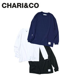 【クーポンで最大1000円OFF】 CHARI&CO チャリアンドコー Tシャツ 長袖 ロンT カットソー メンズ NAME ON HEM L/S TEE ブラック ホワイト パープル 黒 白