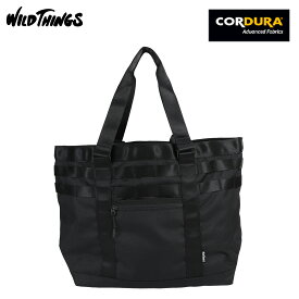 WILD THINGS ワイルドシングス トートバッグ バッグポリー コーデュラ メンズ レディース ファスナー付 POLY CORDURA TOTE BAG ブラック 黒 WT3803411