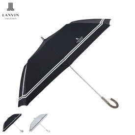 ランバン コレクション LANVIN COLLECTION 日傘 折りたたみ 晴雨兼用 軽量 ショート レディース 50cm 遮熱 遮光 UVカット 紫外線対策 楽々開閉 シエスタグログランリボン ブラック ホワイト 黒 白 22-083-11858-51 [予約 6月上旬 入荷予定]