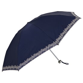 ランバン コレクション LANVIN COLLECTION 日傘 折りたたみ 晴雨兼用 軽量 ショート レディース 50cm 遮熱 遮光 UVカット 紫外線対策 バラ オーガンジーカットワーク ブラック オフ ホワイト ベージュ ブルー 黒 22-083-11868-02