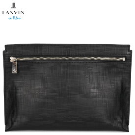 ランバン オン ブルー LANVIN en Bleu クラッチバッグ セカンドバッグ メンズ 牛革 ゼブダ ブラック 黒 529211