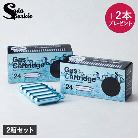 ソーダスパークル SodaSparkle カートリッジ 50本 炭酸水メーカー マルチスパークル3 専用 ジュース 水 スパークリング ワイン 2箱セット MS3-24