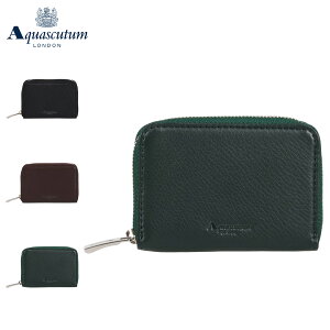 �y�ő�1000�~OFF�N�[�|�����s�� 2/10 11:59�܂ŁI�z �A�N�A�X�L���[�^�� AQUASCUTUM ���z ���K���� �R�C���P�[�X �����Y ���E���h�t�@�X�i�[ �{�v �I�[���_�� �u���b�N �u���E�� �O���[�� �� AQW-308011