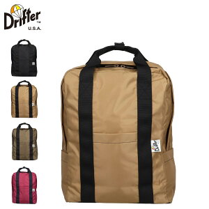 Drifter �h���t�^�[ �o�b�O �����b�N �o�b�N�p�b�N �����Y ���f�B�[�X 13.5L �y�� ELYRIA �u���b�N �x�[�W�� �u���E�� ���b�h �� DFV1485
