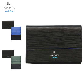 ランバンオンブルー LANVIN en Bleu カードケース 名刺入れ 定期入れ メンズ レディース 本革 ロージュ ブルー グリーン 516603
