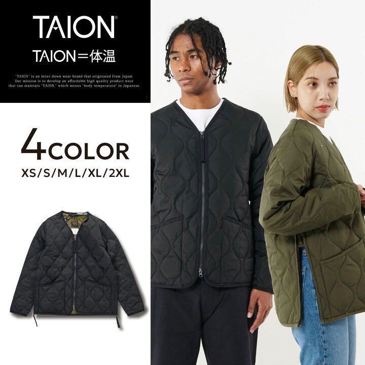 TAION」 ダウンジャケット L ブラック メンズ 楽天市場】TAION 