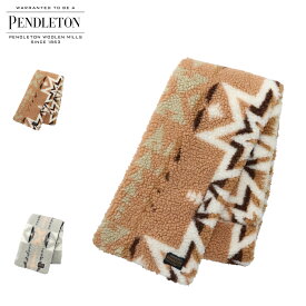 【最大1000円OFFクーポン発行中 2/10 11:59まで！】 ペンドルトン PENDLETON マフラー ボアマフラー メンズ レディース 防寒 BOA MUFFLER ブラック ホワイト ベージュ 黒 白 PDT-000-243029