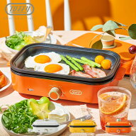 Toffy トフィー ホットプレート グリル鍋 焼肉 ミニ コンパクト 電気式 200度 1-2人用 フタ付き HOT PLAT…