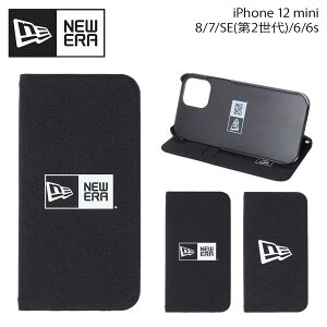 �j���[�G�� NEW ERA iphone 12 mini SE 8 7 �P�[�X �X�}�z�P�[�X �g�� �A�C�t�H�� �����Y ���f�B�[�X �蒠�^ BOOK TYPE CASE �u���b�N �� �y���[���ցz ��̓�