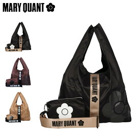 MARY QUANT マリークヮント バッグ トートバッグ エコバッグ レディース マリクワ 斜めがけ 折りたたみ ECO BAG ブラック ブラウン ベージュ 黒 000783