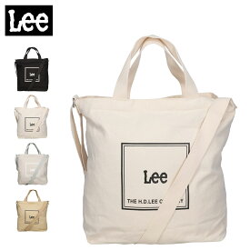 【 最大1000円OFFクーポン 】 Lee リー バッグ ショルダーバッグ トートバッグ 手提げバッグ メンズ レディース 斜めがけ キャンバス ファスナー付き 軽量 A4 ブラック ホワイト グレー ブラウン 黒 白 320-1352