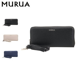 murua財布 MURUA ムルーア 長財布 ブラック レディース MR-W1121 中古 