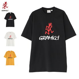 Gramicci グラミチ Tシャツ 半袖 ロゴ メンズ 速乾 綿 LOGO TEE ブラック ホワイト イエロー 黒 白 G4SU-T097