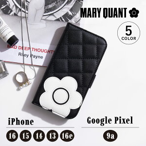 MARY QUANT }[Ng X}zP[X iPhone16e iPhone16 iPhone15 14 13 Google Pixel 9a P[X 蒠^ fCW[pb` Lg ubN^Cv fB[X ACtH