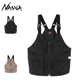 NANGA ナンガ ベスト ユーティリティベスト メンズ レディース 多機能 ストレッチ性 ポケット ブラック モカ 黒 N2500-1C202A