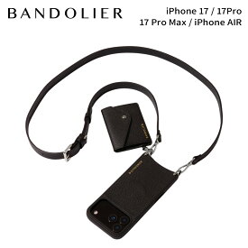 【最大1000円OFFクーポン発行中 6/26 11:59まで！】 BANDOLIER バンドリヤー スマホショルダー iPhone17 17Pro 17Pro Max iPhone Air スマホケース アイフォン レミ マグネット シルバー メンズ レディース REMI MAGNET SILVER ブラック 黒 12REM