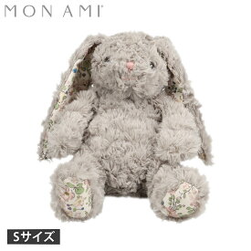 【最大1000円OFFクーポン発行中 8/12 10:59まで！】 モナミ MON AMI ぬいぐるみ おもちゃ 人形 うさぎ フェイス グレーフローラルバニー S ベビー キッズ 3歳から 子供 男の子 女の子 グレー ST1614