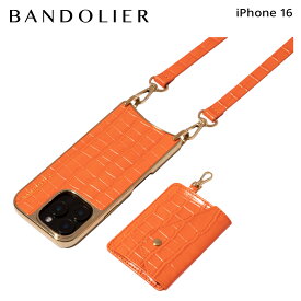 【最大1000円OFFクーポン発行中 1/29 10:59まで！】 BANDOLIER バンドリヤー スマホショルダー iPhone16 スマホケース アイフォン ケイシー マグセーフ メンズ レディース CASEY CHROME ORANGE オレンジ 12CAS