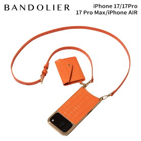 【最大1000円OFFクーポン発行中 1/29 10:59まで！】 BANDOLIER バンドリヤー スマホショルダー iPhone17 17Pro 17Pro Max iPhone Air スマホケース アイフォン ケイシー マグセーフ メンズ レディース CASEY CHROME ORANGE オレンジ 12CAS