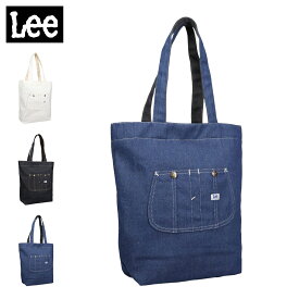 Lee リー バッグ トートバッグ メンズ レディース 大きめ ファスナー付き A4 大容量 KATE ホワイト ネイビー ブルー 白 320-5020