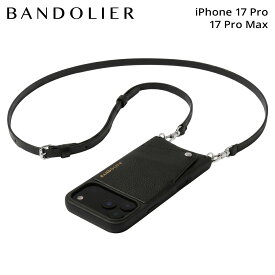 【最大1000円OFFクーポン配布中 8/17 12:00まで！】 BANDOLIER バンドリヤー スマホショルダー iPhone 17Pro 17Pro Max スマホケース アイフォン エマ シルバー メンズ レディース EMMA SILVER ブラック 黒 10EMM1001
