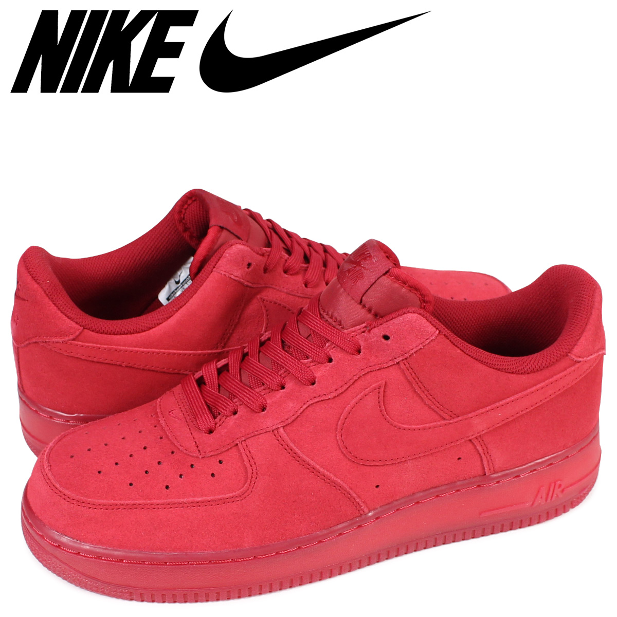 air force 1 red suede