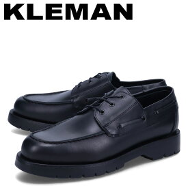 【訳あり】【BOX破損】 KLEMAN クレマン デッキシューズ モカシン ドナト 靴 メンズ Uチップ DONATO ブラック 黒 82102 【返品不可】