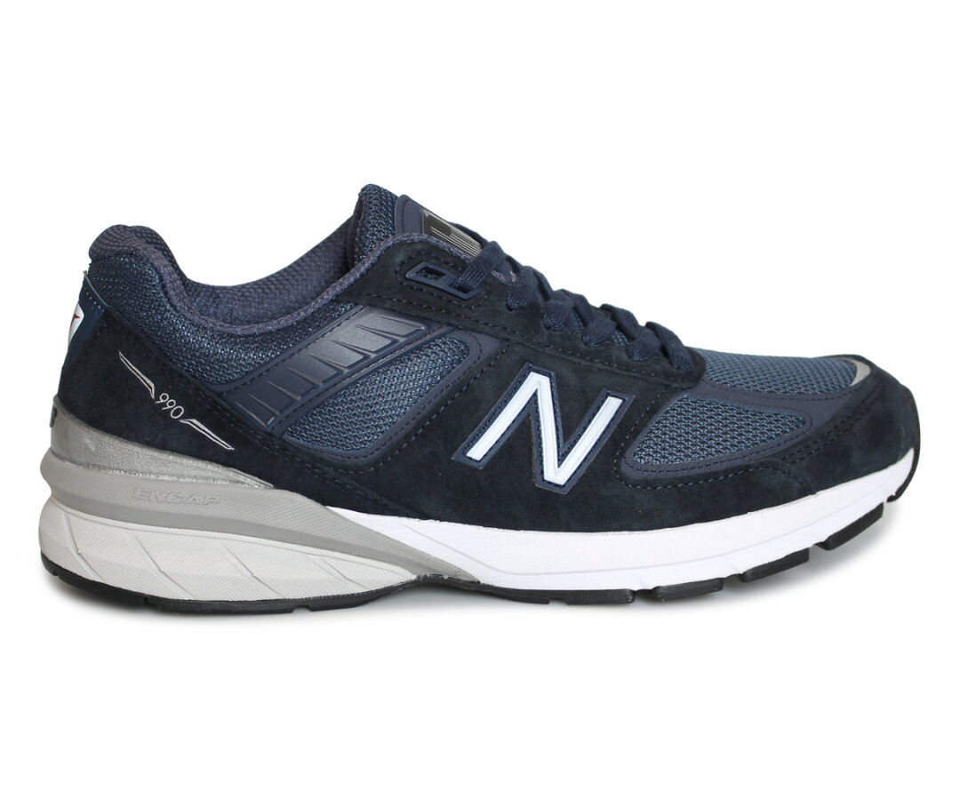 ニューバランス new balance 990 V5 スニーカー メンズ Dワイズ MADE IN USA ネイビー M990NV5 - メイン画像 2