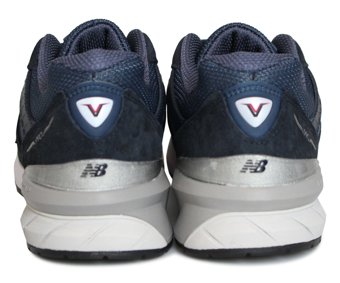 ニューバランス new balance 990 V5 スニーカー メンズ Dワイズ MADE IN USA ネイビー M990NV5 - メイン画像 5