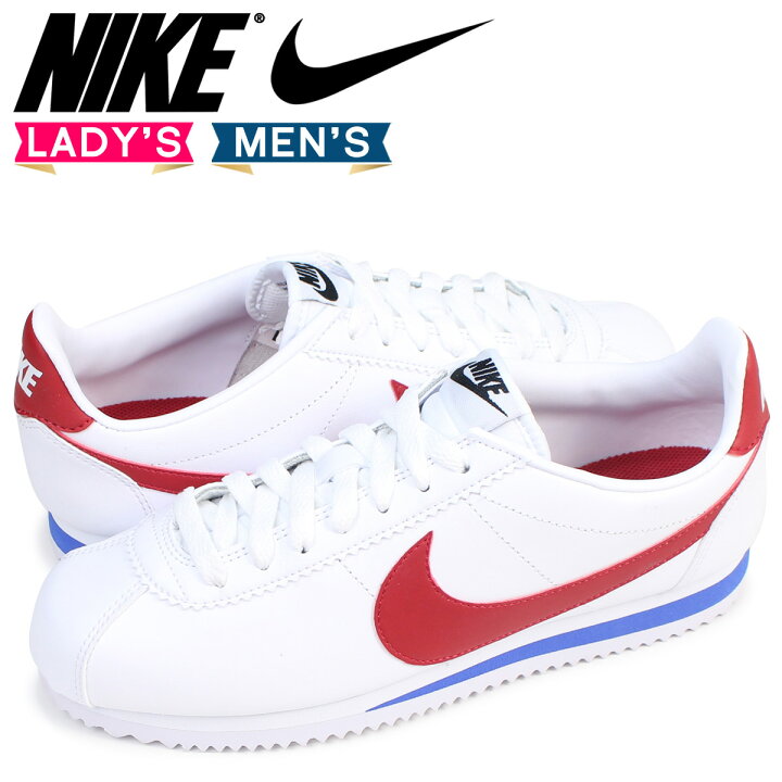 楽天市場 Nike Wmns Classic Cortez Leather ナイキ コルテッツ クラシック スニーカー レディース メンズ ホワイト 103 スニークオンラインショップ