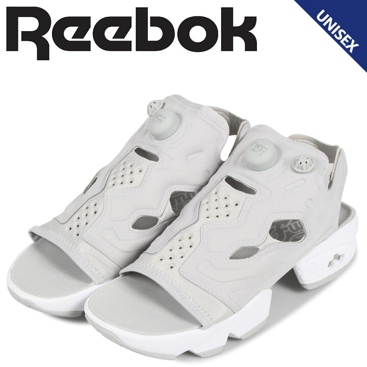 楽天市場 最大1000円offクーポン リーボック Reebok インスタ ポンプフューリー サンダル スポーツサンダル メンズ レディース Instapump Fury Sandal ライト グレー Dv9697 スニークオンラインショップ