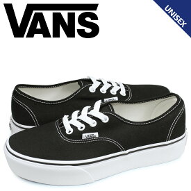 【クーポンで最大1000円OFF！4/19 10:59まで】 VANS ヴァンズ オーセンティック スニーカー メンズ レディース バンズ 厚底 AUTHENTIC PLATFORM 2.0 ブラック 黒 VN0A3AV8BLK